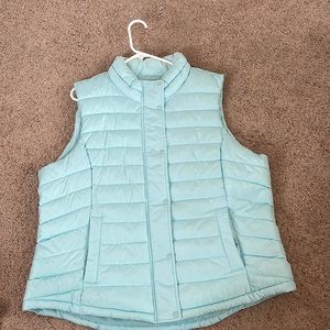 Gap Light Blue Zipper Vest